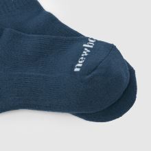 New Balance Kids Striped Midcalf Sock 3 Pk,4 of 4