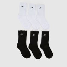 New Balance Kids Logo Crew Sock 6PK,1 of 4
