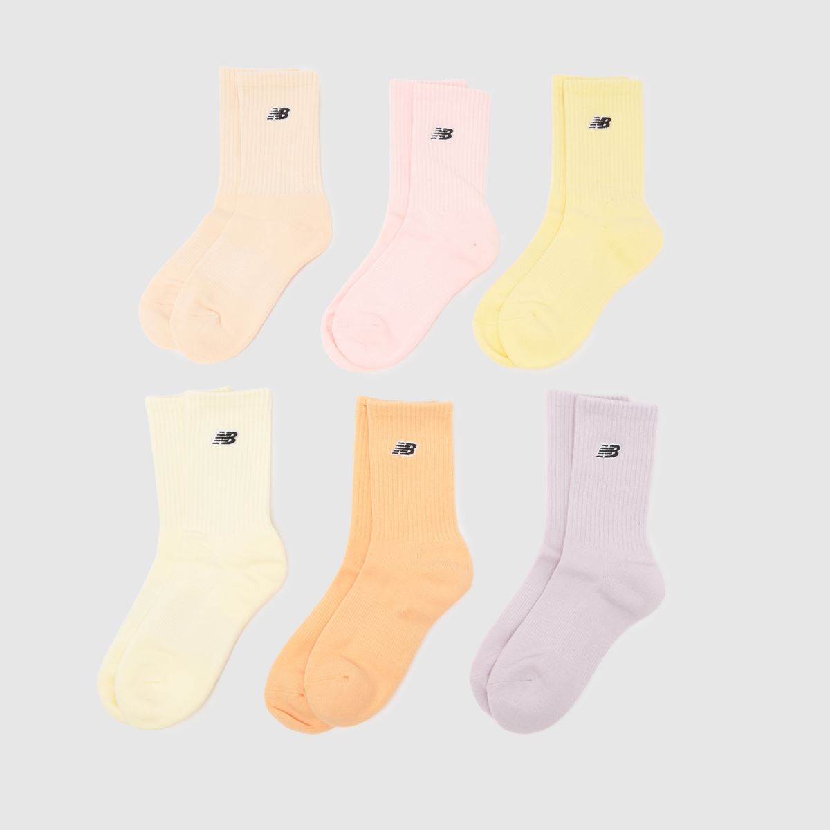 New Balance Kids Logo Crew Sock 6PK 
