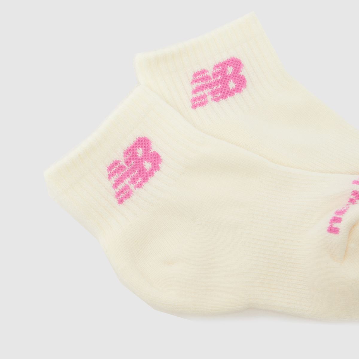 New Balance Kids Ankle Knit Logo Socks 3PK in Multi New Balance Kids Ankle Knit Logo Socks 3PK 4