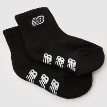 New Balance Kids Grippers Ankle Socks 3 Pk in White Multi New Balance Kids Grippers Ankle Socks 3 Pk,4 of 4