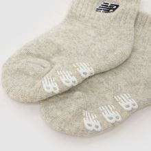 New Balance Kids Grippers Ankle Socks 3 Pk in Beige Multi New Balance Kids Grippers Ankle Socks 3 Pk,4 of 4