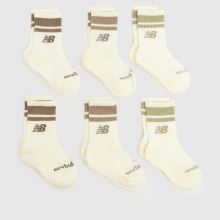 New Balance Kids Midcalf Socks 6PK,1 of 4