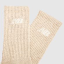 New Balance Kids Crew Socks 6PK in Beige Multi New Balance Kids Crew Socks 6PK,3 of 4