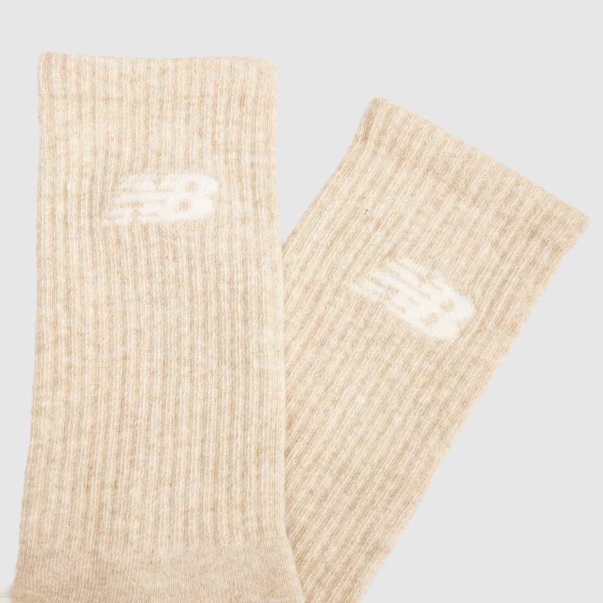 New Balance Kids Crew Socks 6PK in Beige Multi New Balance Kids Crew Socks 6PK 4