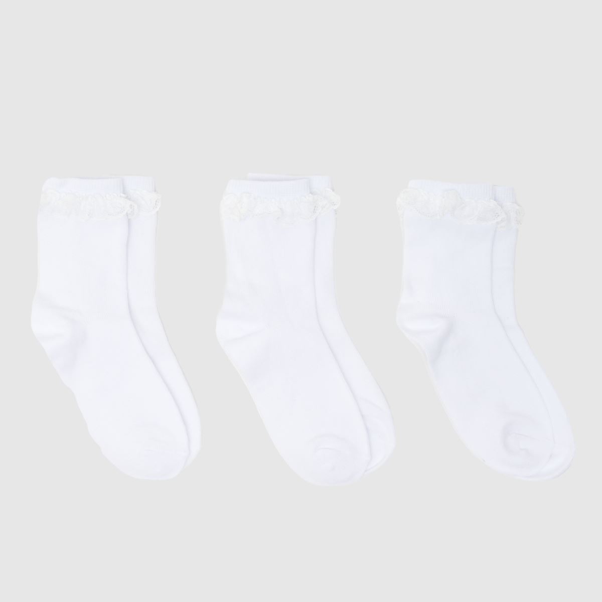 schuh Kids Frill Ankle Socks 3 PK 
