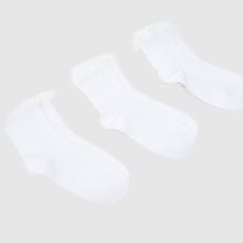 schuh Kids Frill Ankle Socks 3 PK,2 of 4