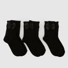 schuh Kids Bow Crew Socks 3 Pack,1 of 4