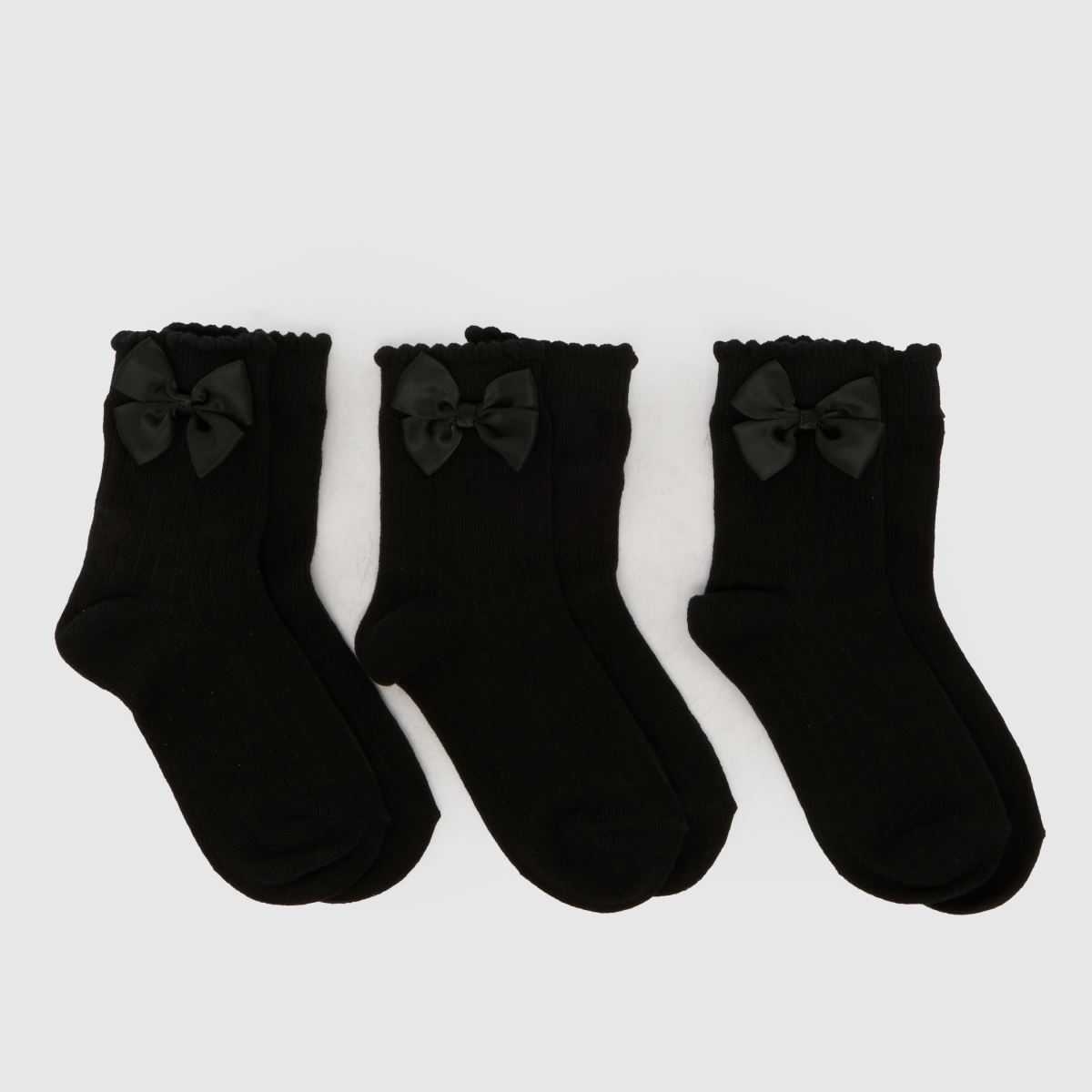 schuh Kids Bow Crew Socks 3 Pack 