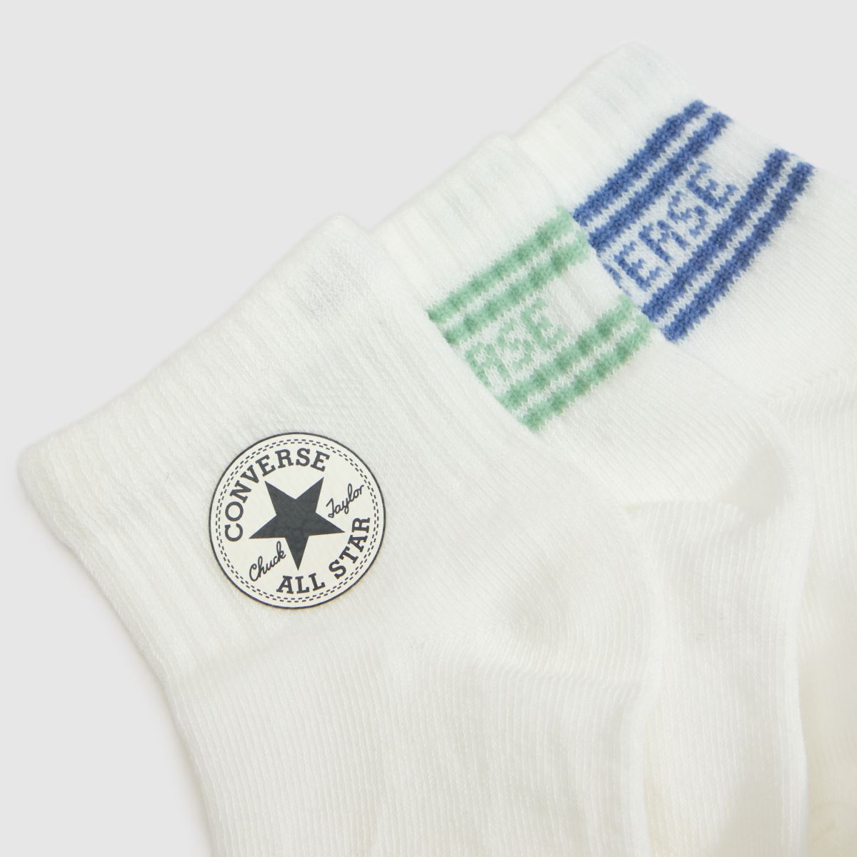 Converse Infant Socks 6 Pack in White Multi Converse Infant Socks 6 Pack 7