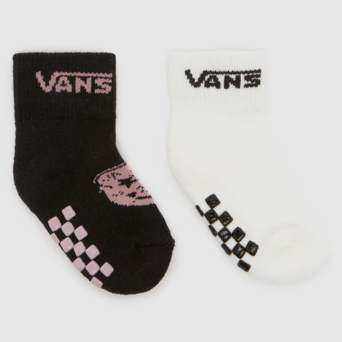 Vans Black Multi Kids Gripper Socks 2PK