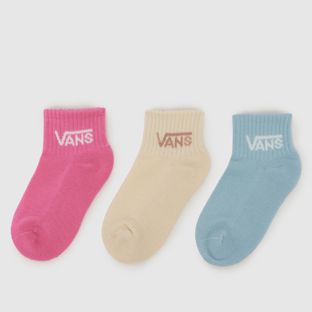 Vans Multi Kids Classic Crew Socks 3PK