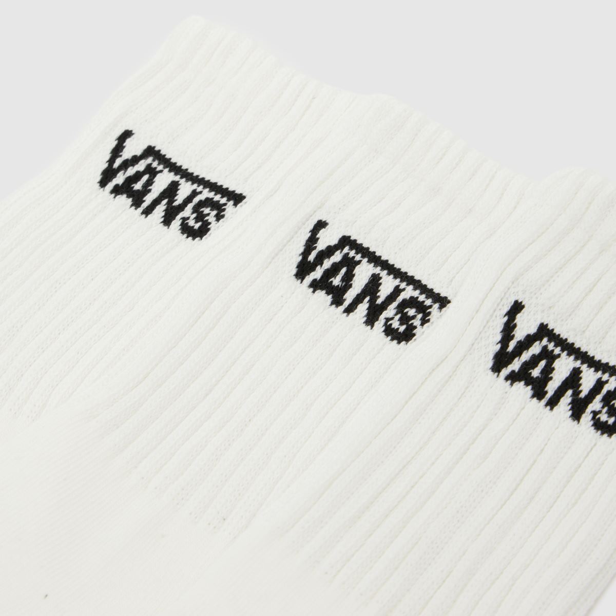 Vans Kids Classic Crew Socks 3PK in White & Black Vans Kids Classic Crew Socks 3PK 1