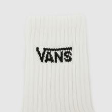 Vans Kids Classic Crew Socks 3PK in White & Black Vans Kids Classic Crew Socks 3PK,4 of 4