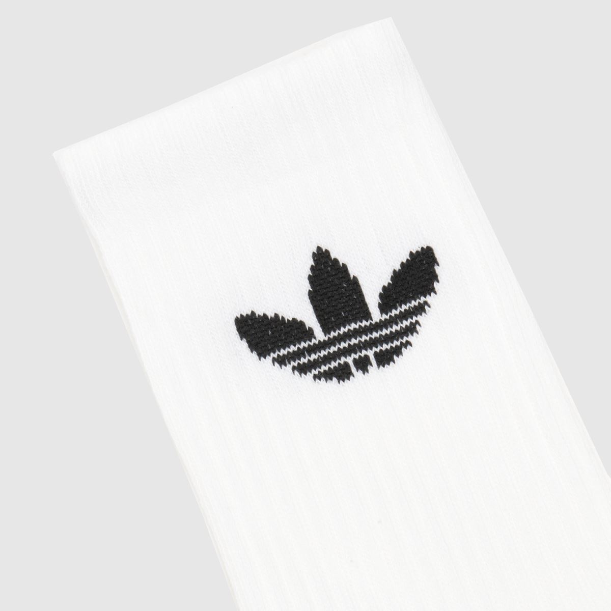 adidas Kids Originals Crew Sock 3 Pk in White & Black adidas Kids Originals Crew Sock 3 Pk 4