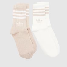 adidas Kids Glitter Crew Sock 2PK in Pink Multi adidas Kids Glitter Crew Sock 2PK,1 of 4