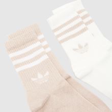 adidas Kids Glitter Crew Sock 2PK in Pink Multi adidas Kids Glitter Crew Sock 2PK,2 of 4