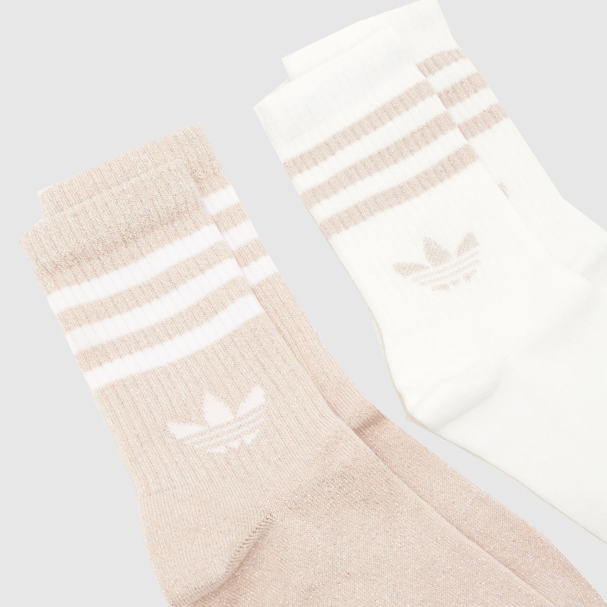 adidas Kids Glitter Crew Sock 2PK in Pink Multi adidas Kids Glitter Crew Sock 2PK 1