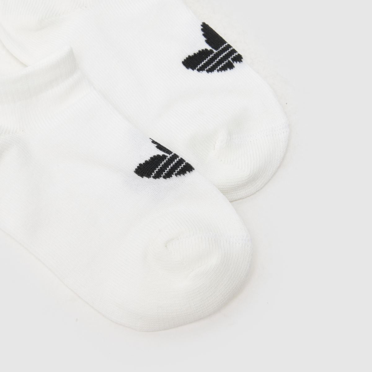 adidas Kids Trefoil Liner Socks 3 Pk in White & Black adidas Kids Trefoil Liner Socks 3 Pk 7