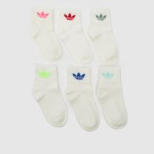 adidas Kids Mid Ankle Sock 6 Pack,1 of 4