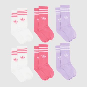 adidas Multi Kids Originals Stripe Sock 6PK Socks