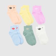 adidas Kids Ankle Socks 6PK,1 of 4
