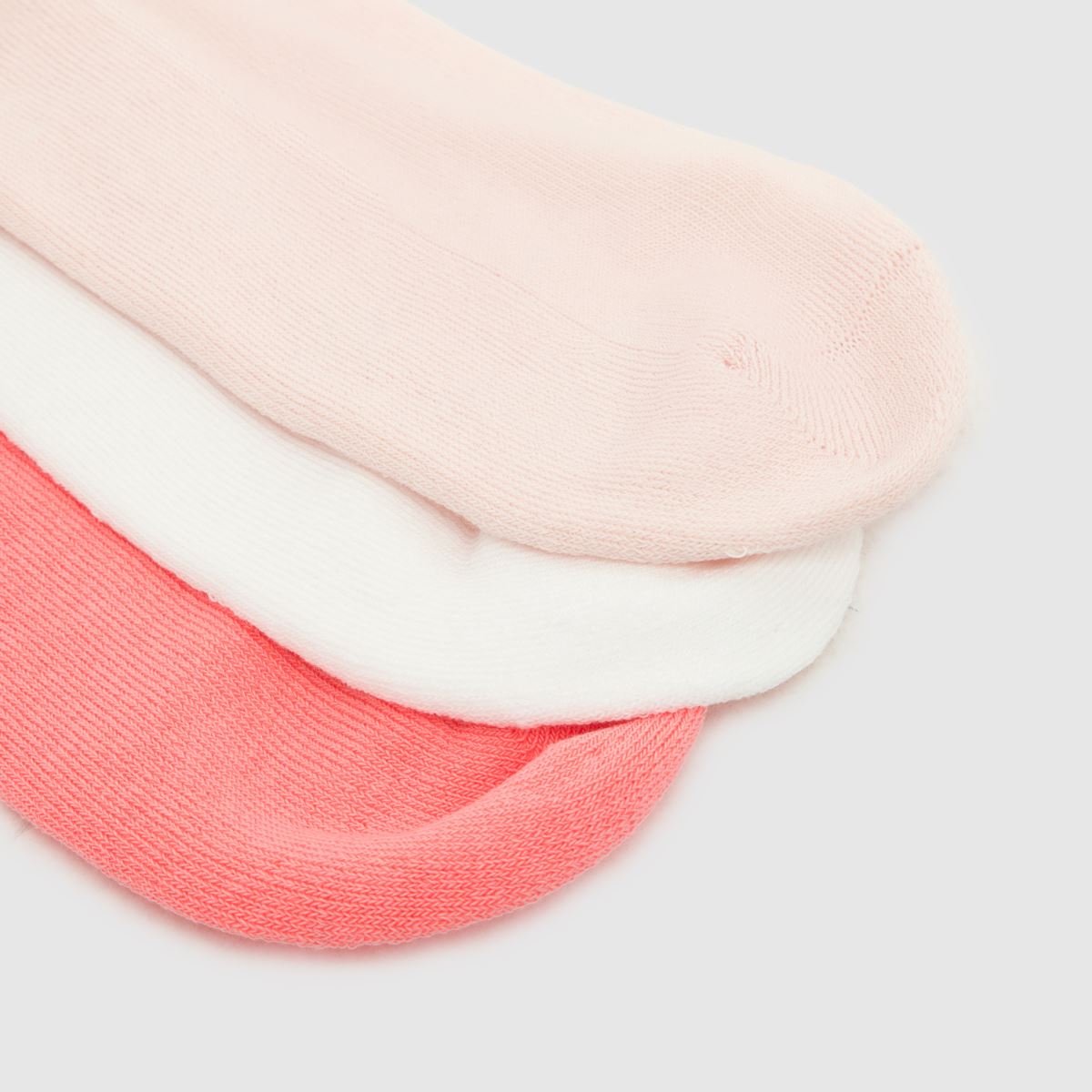 adidas Kids Org Ankle Socks 3PK in Pink Multi adidas Kids Org Ankle Socks 3PK 4