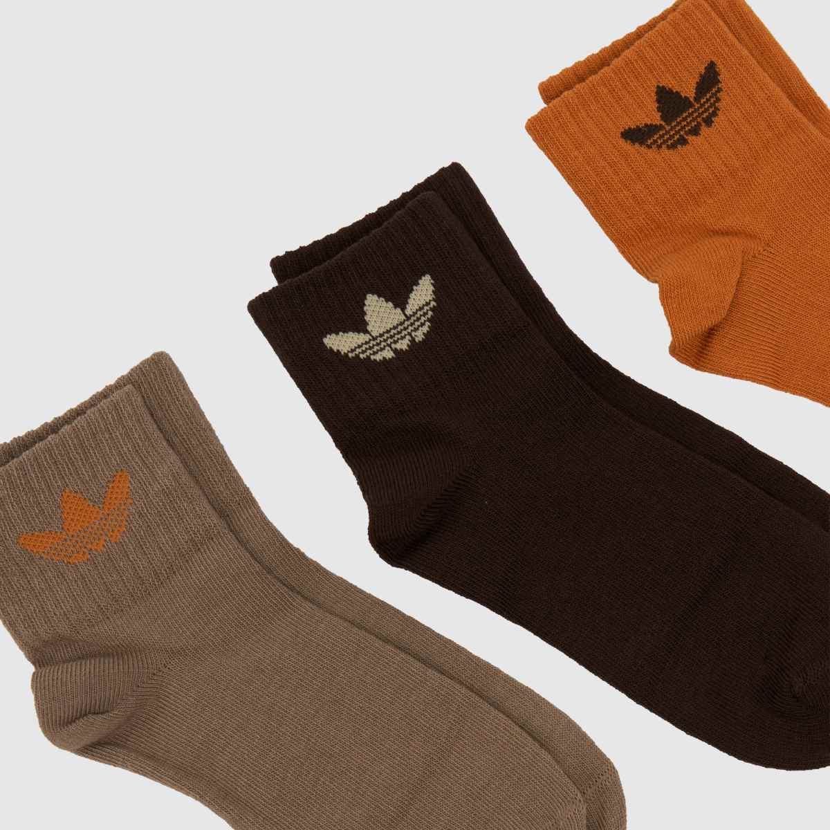 adidas Kids Ankle Sock 3PK in Multi adidas Kids Ankle Sock 3PK 1