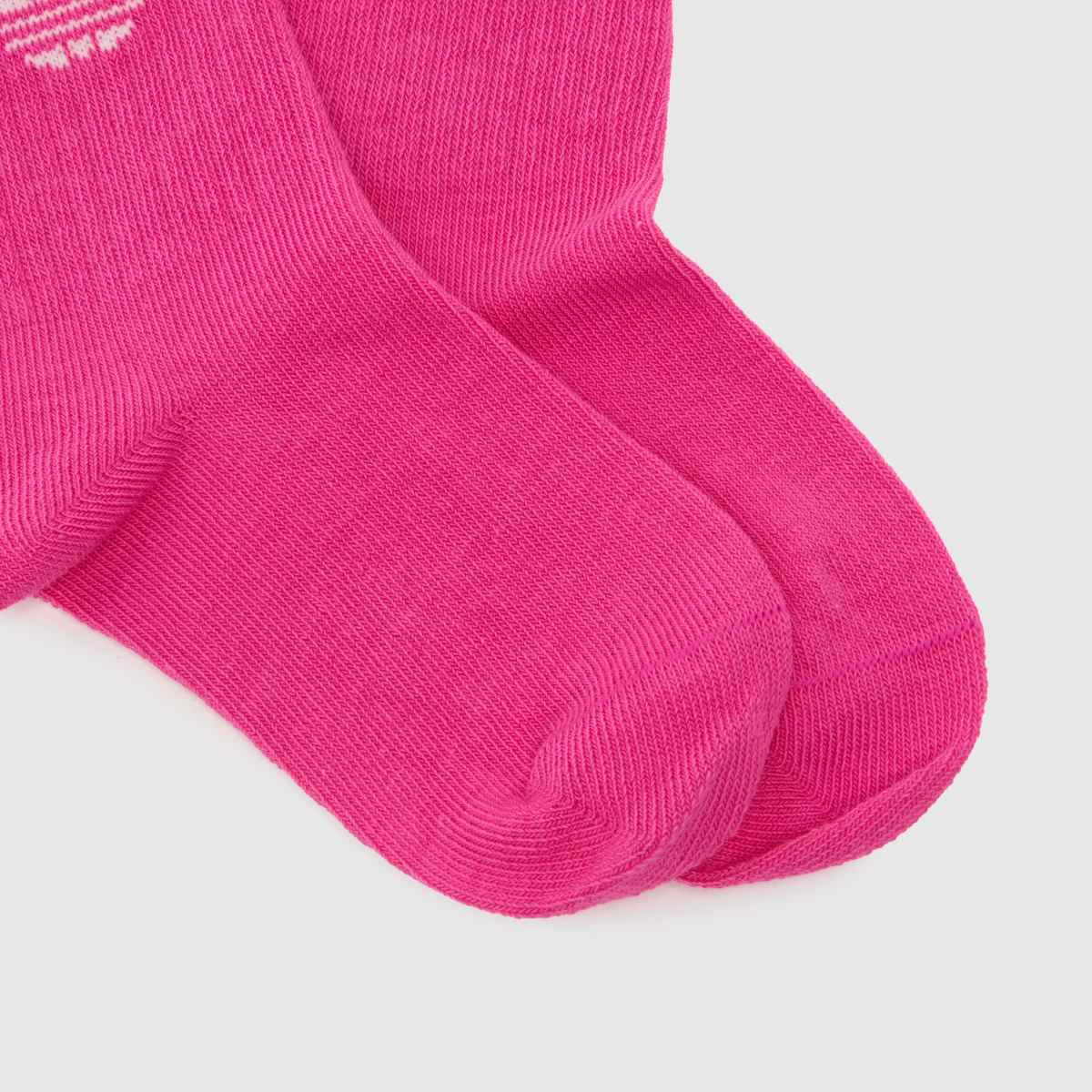 adidas Kids Crew Sock 3PK in Pink Multi adidas Kids Crew Sock 3PK 7