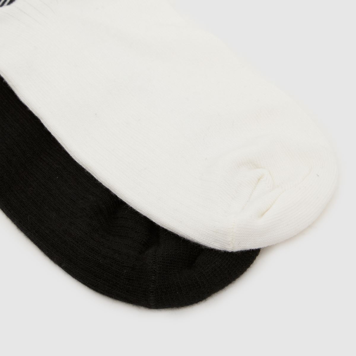 adidas Kids Ruffle Ankle Socks 2PK in White & Black adidas Kids Ruffle Ankle Socks 2PK 1