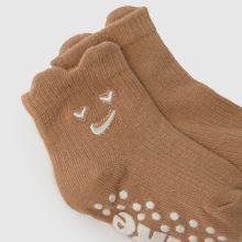 Nike Infant Cozy Ribbed Socks 3 Pk in Brown Multi Nike Infant Cozy Ribbed Socks 3 Pk,3 of 4