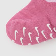 Nike Kids Gripper Ankle Socks 3 PK in Pink Multi Nike Kids Gripper Ankle Socks 3 PK,4 of 4