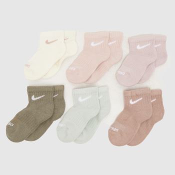 Nike Multi Kids Ankle Sock 6 Pack Socks