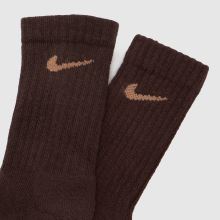 Nike Kids Basic Crew Socks 6 Pack in Beige Multi Nike Kids Basic Crew Socks 6 Pack,3 of 4