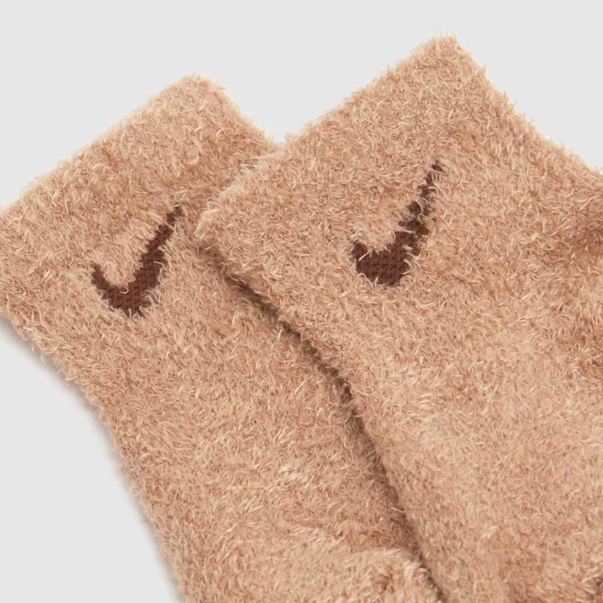 Nike Infant Ankle Cosy Socks 3PK in Beige Multi Nike Infant Ankle Cosy Socks 3PK 1