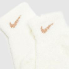 Nike Infant Ankle Cosy Socks 3PK in Beige Multi Nike Infant Ankle Cosy Socks 3PK,4 of 4