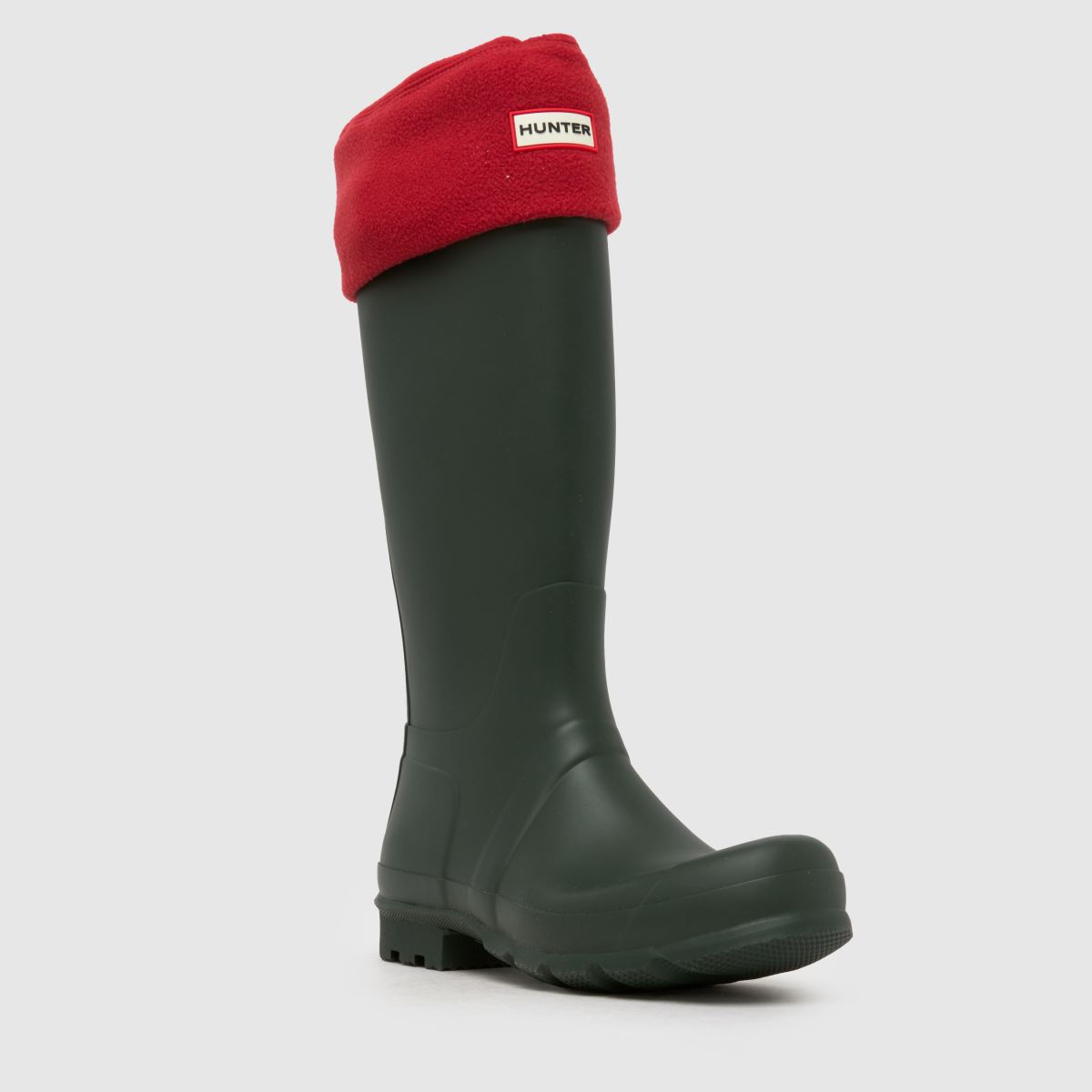 HUNTER BOOTS Fleece Cuff Tall Welly Socks in Red HUNTER BOOTS Fleece Cuff Tall Welly Socks 7