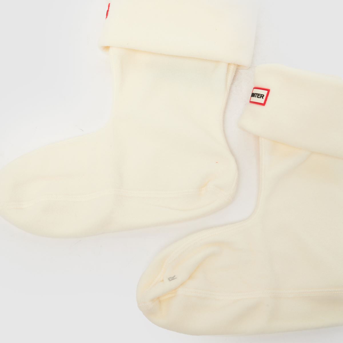 HUNTER BOOTS Fleece Short Sock in Off-White hunter boots HUNTER BOOTS Fleece Short Sock in Off-White 4