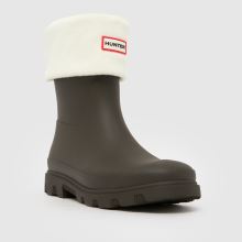 hunter boots HUNTER BOOTS Fleece Short Sock in Off-White,4 of 4