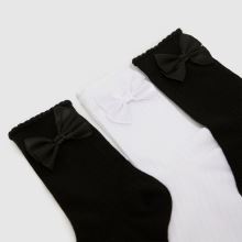 schuh Bow Crew Sock 3PK in Multi schuh Bow Crew Sock 3PK,2 of 4