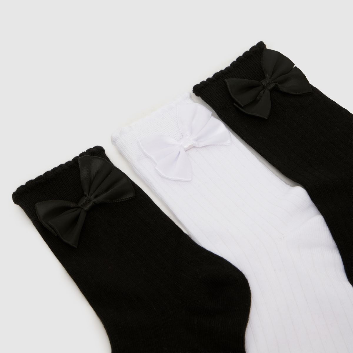 schuh Bow Crew Sock 3PK in Multi schuh Bow Crew Sock 3PK 1