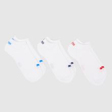 PUMA Sneaker Socks 3 Pack in White Multi PUMA Sneaker Socks 3 Pack,1 of 4