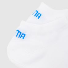 PUMA Sneaker Socks 3 Pack in White Multi PUMA Sneaker Socks 3 Pack,3 of 4
