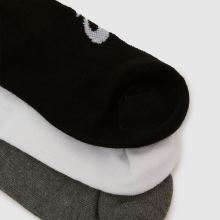 ASICS Quarter Socks 3 Pack in Grey Multi ASICS Quarter Socks 3 Pack,3 of 4