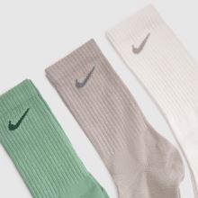 Nike Everyday Crew Sock 3 Pack in Multi Nike Everyday Crew Sock 3 Pack,2 of 4