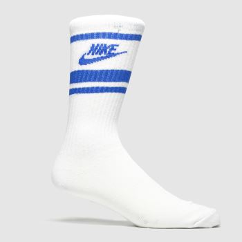 accessories nike white & navy essential stripe 3pk accessories nike white & navy essential stripe 3pk