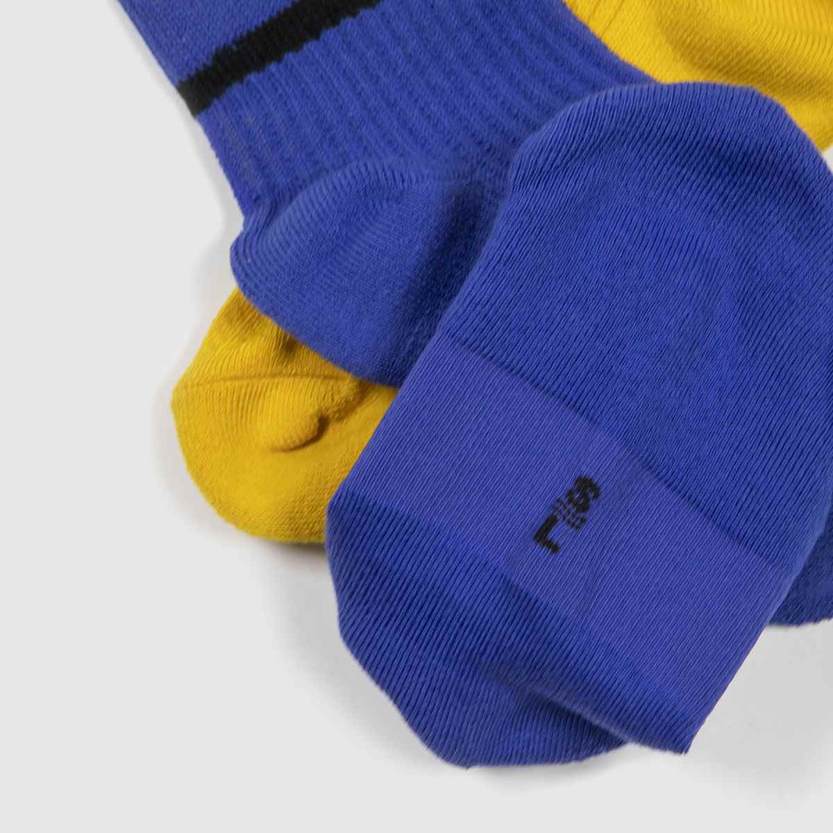 blue and yellow nike socks