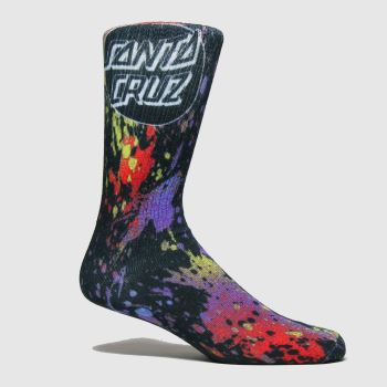 Santa Cruz multi splatter sock 1pk Santa Cruz multi splatter sock 1pk