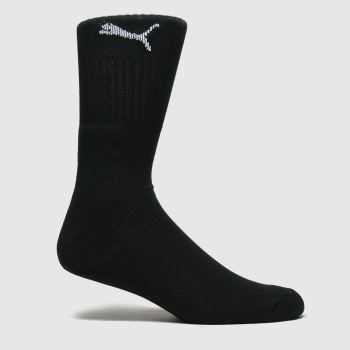 PUMA black unisex crew sock 3pk PUMA black unisex crew sock 3pk