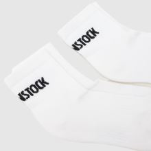 BIRKENSTOCK Ankle Crew Sock 2 PK in White & Black BIRKENSTOCK Ankle Crew Sock 2 PK,2 of 4